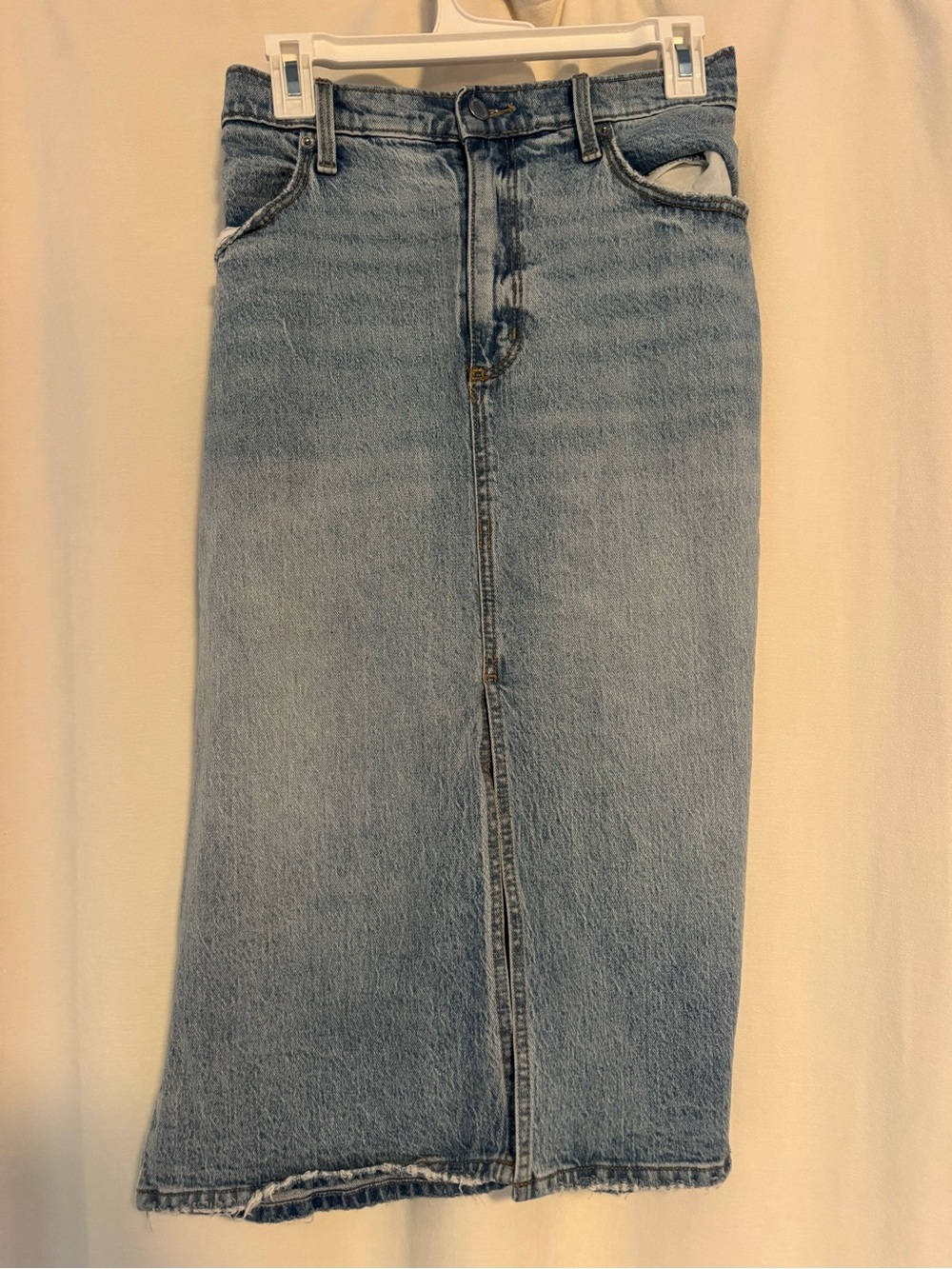 Universal Thread Light Blue Denim Midi Skirt